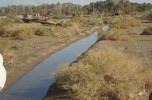 جاری شدن آب قنات روستای حسین آباد قلعه گنج پس از پنج سال