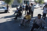 مسابقه ویلچررانی جانبازان و معلولین در جیرفت برگزار شد/ تصاویر