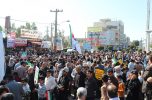 راهپیمایی ۲۲ بهمن در جیرفت با حضور پرشور مردم برگزار شد / تصاویر