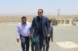 بازدید فرماندار کهنوج از روند تخلیه لوله های خط انتقال آب مخزن آزادگان به خط سراسری شهر