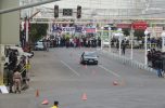 مسابقه اتومبیلرانی اسلالوم در جیرفت برگزار شد / تصاویر