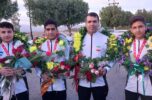 استقبال از قهرمانان ملی پوش جیرفتی مسابقات آسیایی کاراته قزاقستان /تصاویر