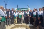 کلنگ ساخت اولین چایخانه امام رضا(ع ) درشهرستان جیرفت به زمین زده شد